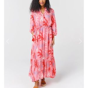 Oliphant women’s cinched waist Maxi dress